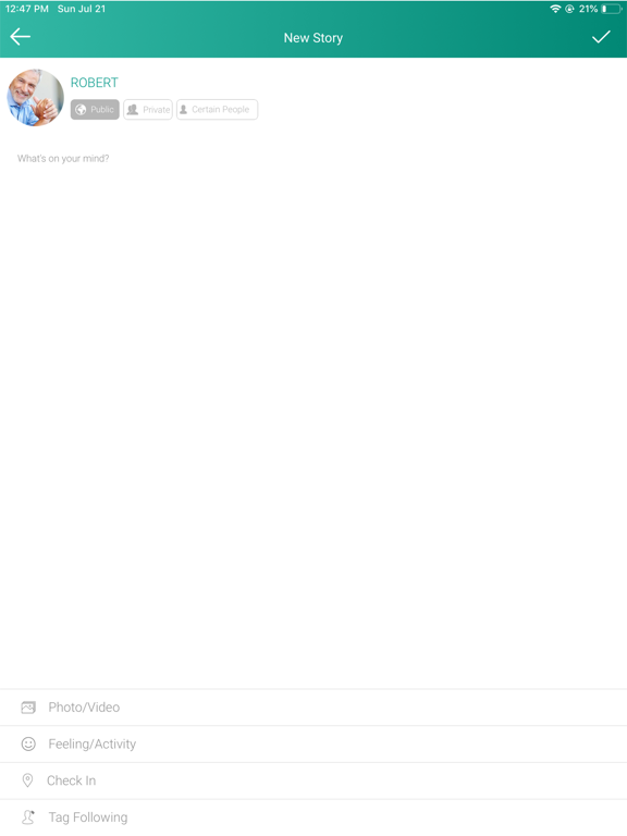 Share with Joy iPad screenshot 4 - Social Networking app