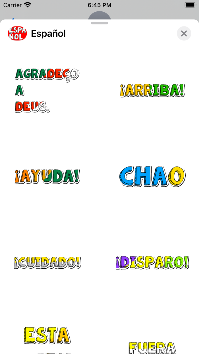 Español Stickers