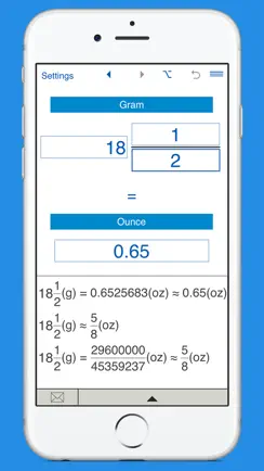 Ounces to grams and grams to oz weight converter iPhone image 4