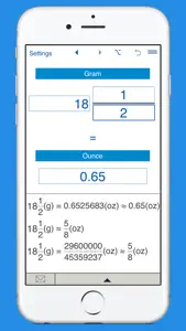 Ounces to grams and grams to oz weight converter screenshot #4 for iPhone