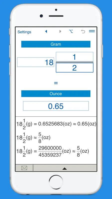Ounces to grams and grams to oz weight converter screenshot 4 of 5