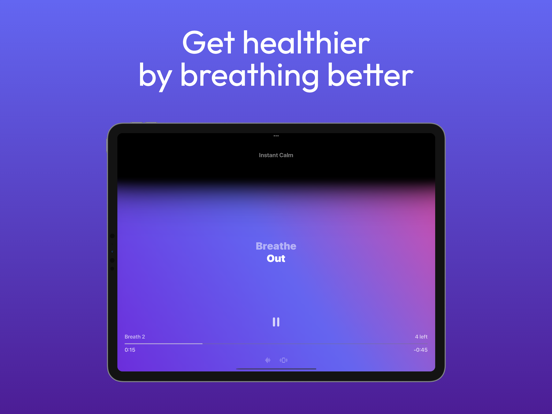 Breathers: Breathing & Health iPad screenshot 1 - Health & Fitness app