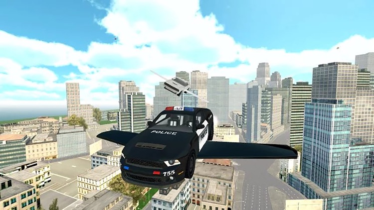 Fly-ing Police Car Sim-ulator 3D screenshot-3