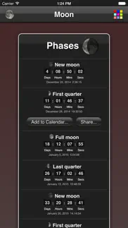 moon phases iphone screenshot 2