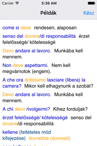 Olasz–magyar szótár Lingea screenshot 3