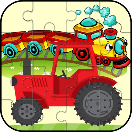 Truck & Train Vehicle Puzzle For Kids and Toddler