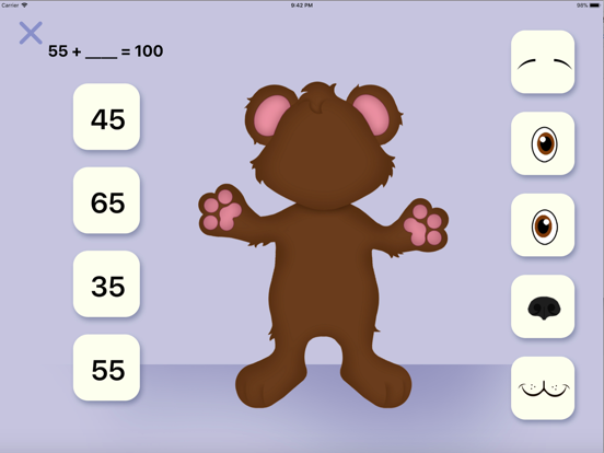 Screenshot #5 pour Teddy Bear Math - Add to 100