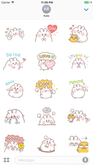 Winifred The Lovely Bunny English Stickers(圖2)-速報App