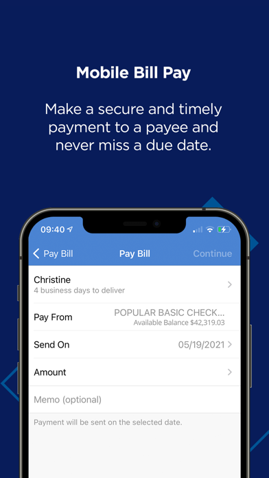 Popular Bank Mobile Screenshot