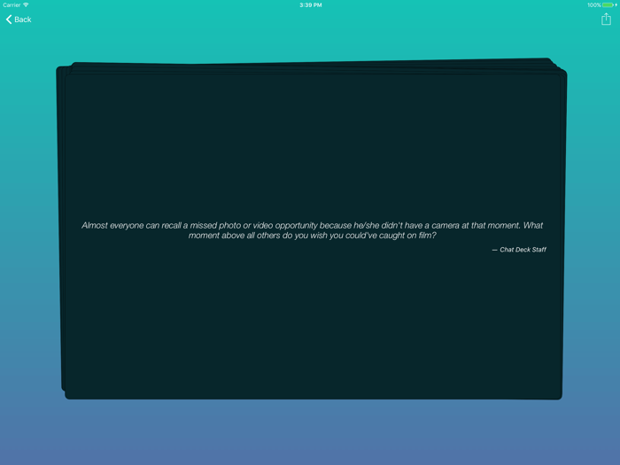 Chat Deck - Chat Topics