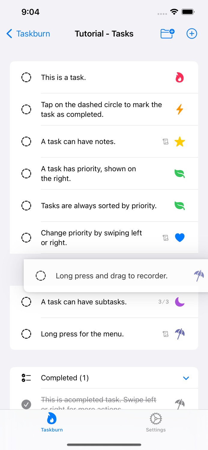 Taskburn Get Tasks Done