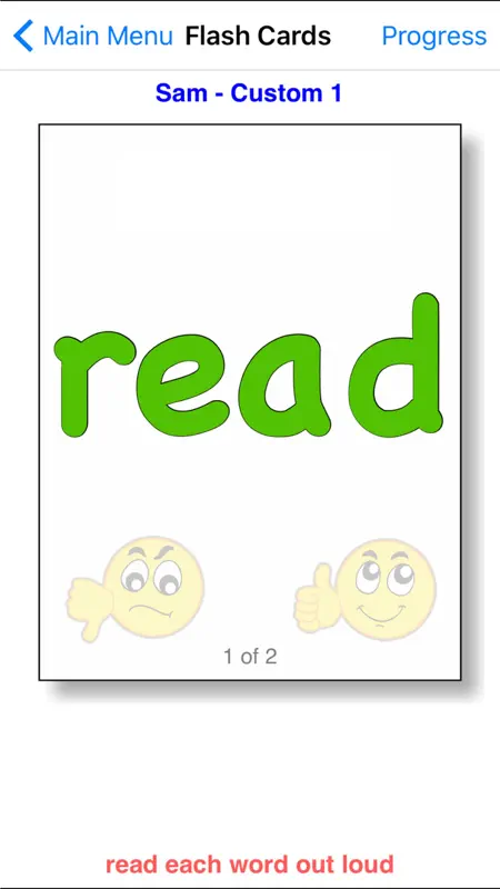 Smiley Sight Words screenshot 2 of 5