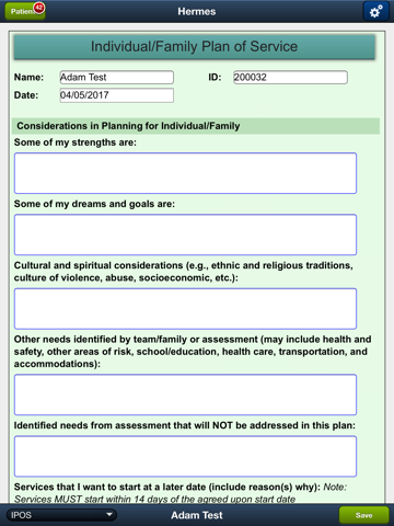 Hermes ClinicalNote screenshot 3