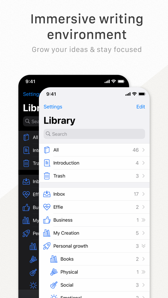 #1. Effie: Write, Mindmap & Note (macOS) 게시자: 7S2P Inc.