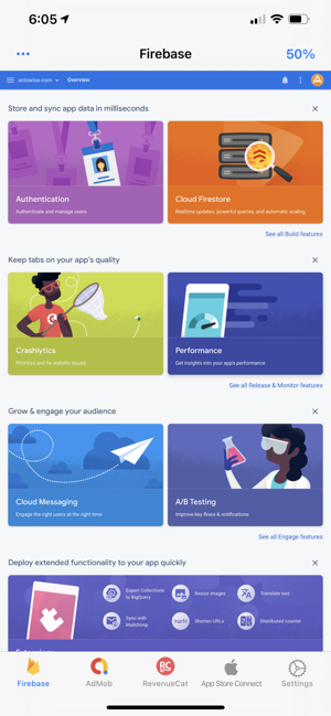 ‎DashTabs: Firebase, AdMob … Екранна снимка