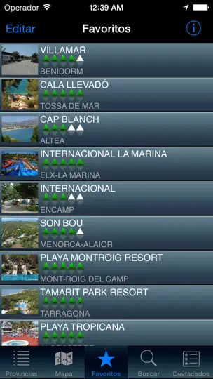 Captura de pantalla de YouCamp-EU en iPhone 3