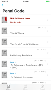 US Laws, State Law Library screenshot