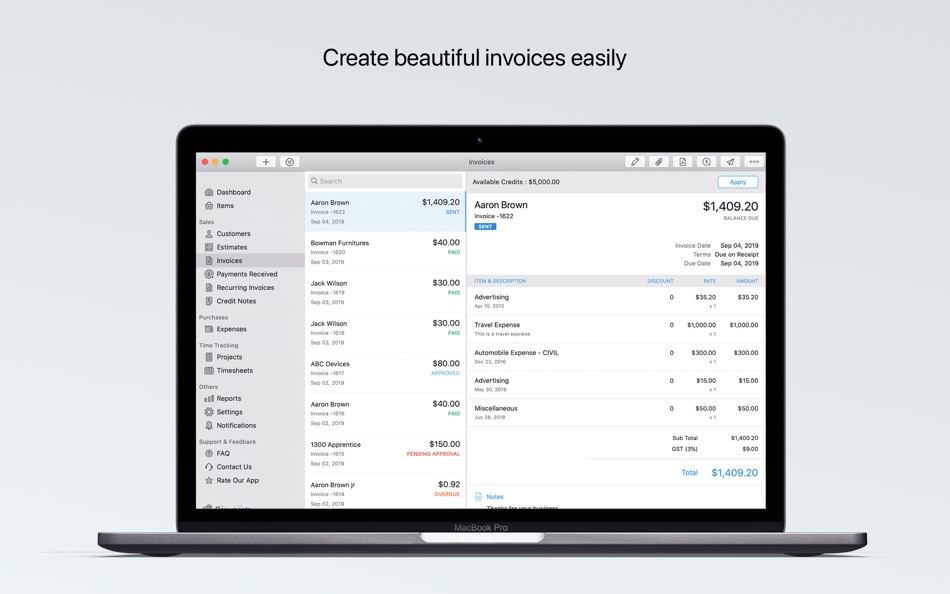 #2. Zoho Invoice — Invoicing App (macOS) 由: Zoho Corporation