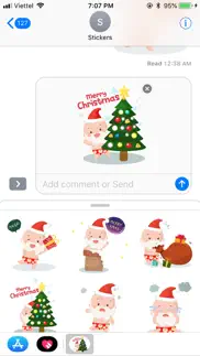 christmas bokid funny stickers iphone screenshot 2