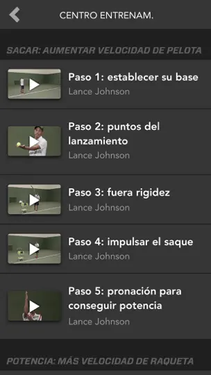 Captura de pantalla de Zepp Tennis Classic en iPhone 5