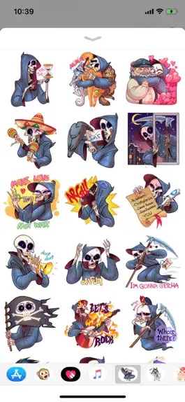 Game screenshot Death Cute Emoji Funny Sticker mod apk