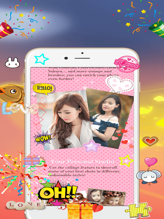 Valentine Photo Frame - Wonder Photo and Frame Maker