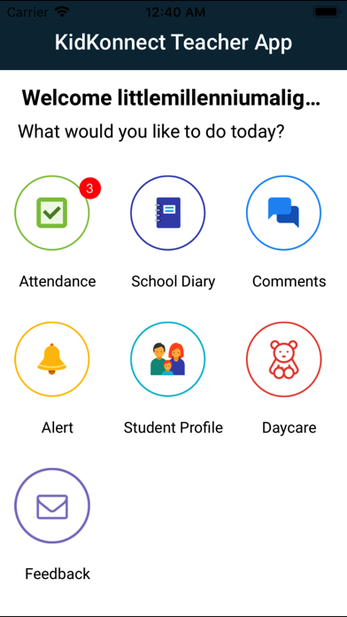 KidKonnect Teacher App Screenshot
