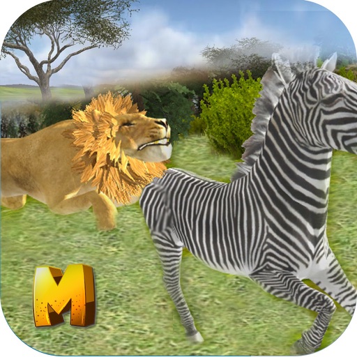 Wild Lion Attack Simulator 3D Icon