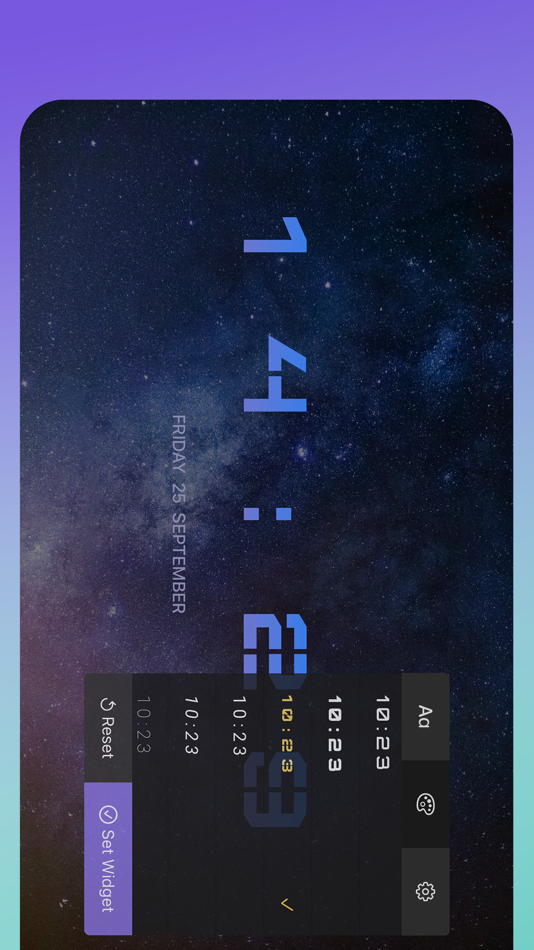 #4. OnClock - Widget (iOS) 由: AHN YOONJI
