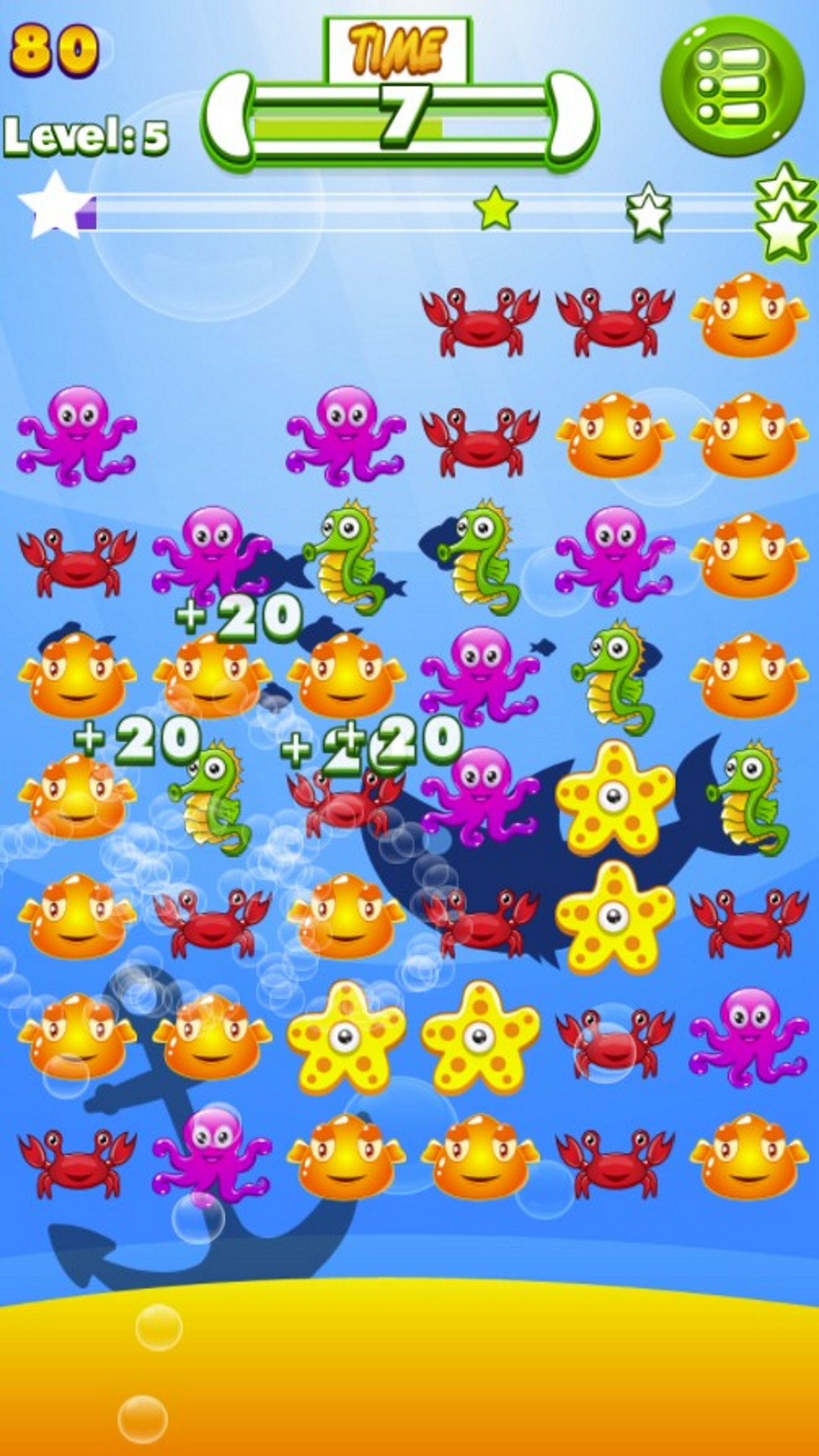 SEA Match Puzzle Game - Underwater World