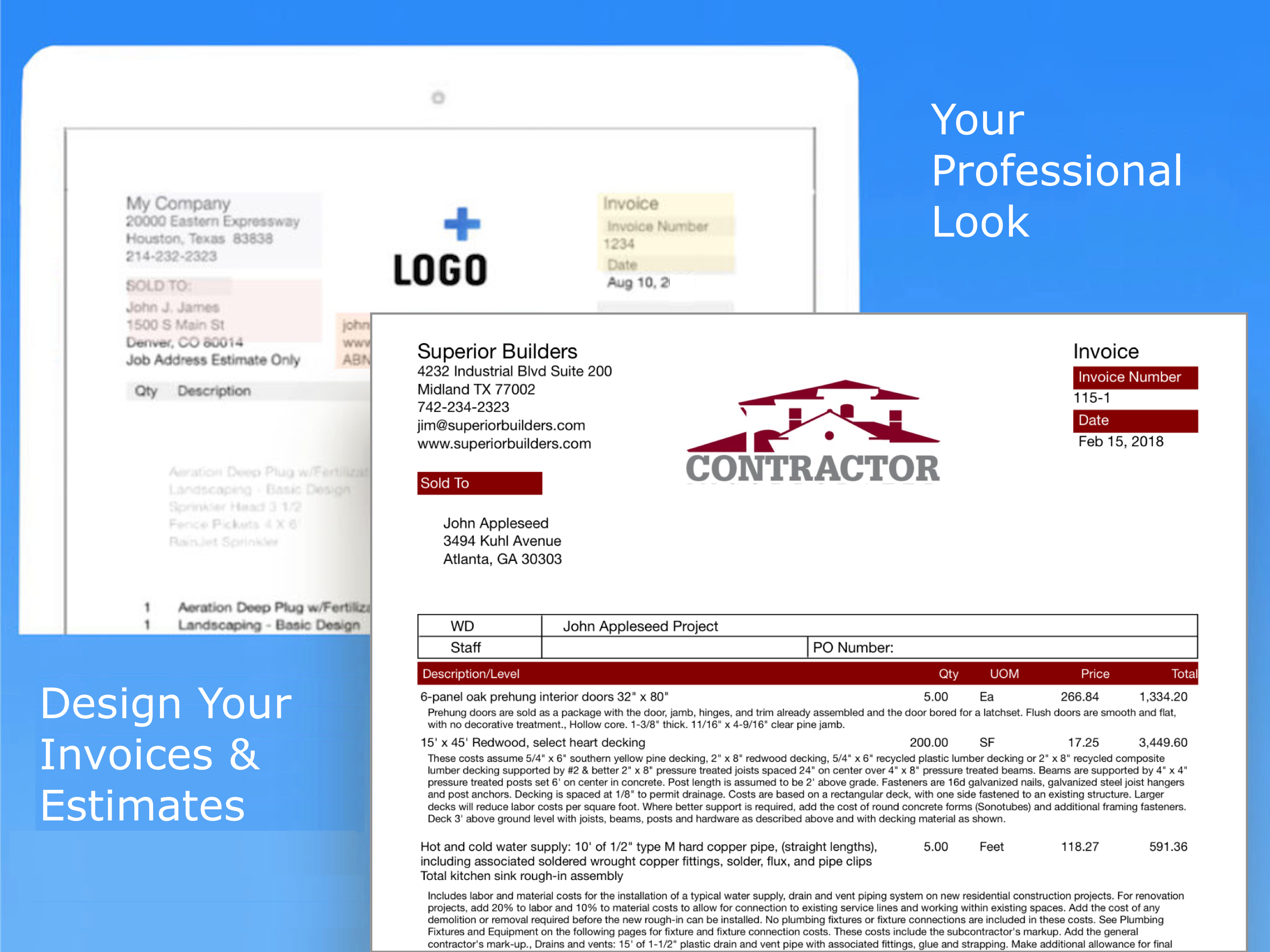 Contractor Estimate & Invoice screenshot 13