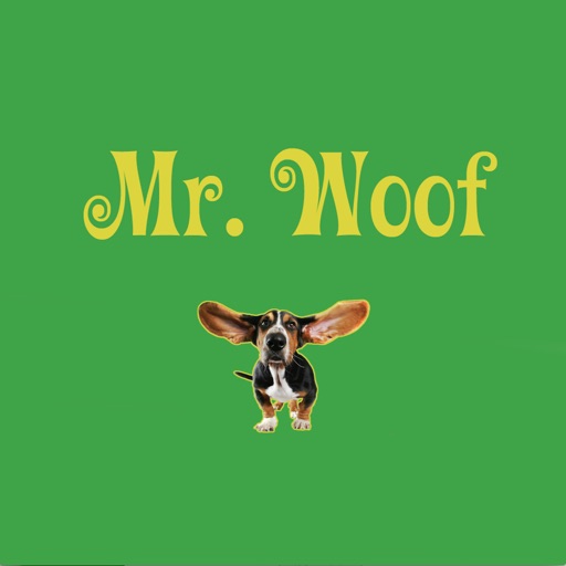 Mr. Woof - funny dog stickers Icon
