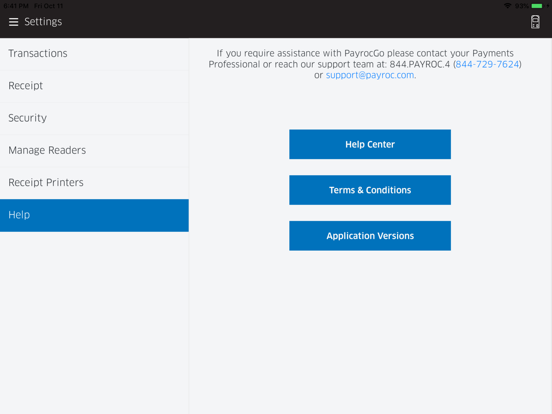 Payroc GO℠ iPad screenshot 10 - Business app
