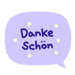 Color Speech Bubble in German