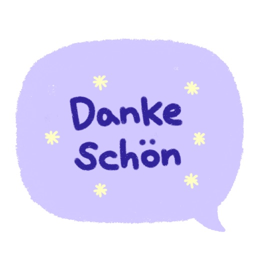 Color Speech Bubble in German icon