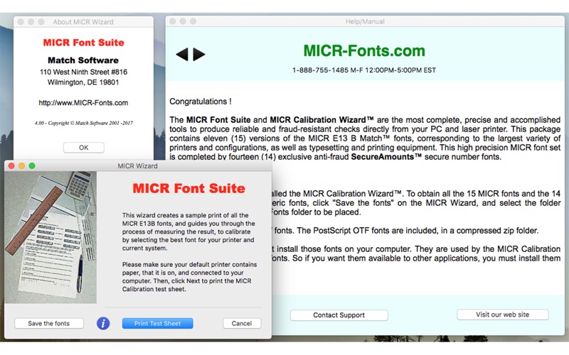 How to cancel & delete micr font suite 1