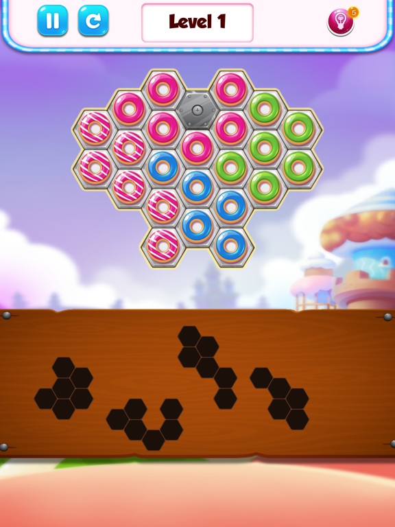 Screenshot #5 pour donut fun hex block