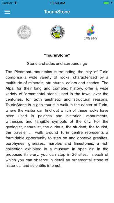 Screenshot 1 of TOURinSTONES App