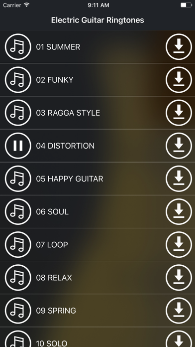 Screenshot #2 pour Sonneries de guitare électrique et mélodies