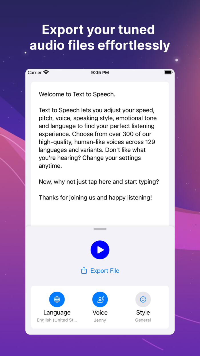 Text to Speech Voice Reader