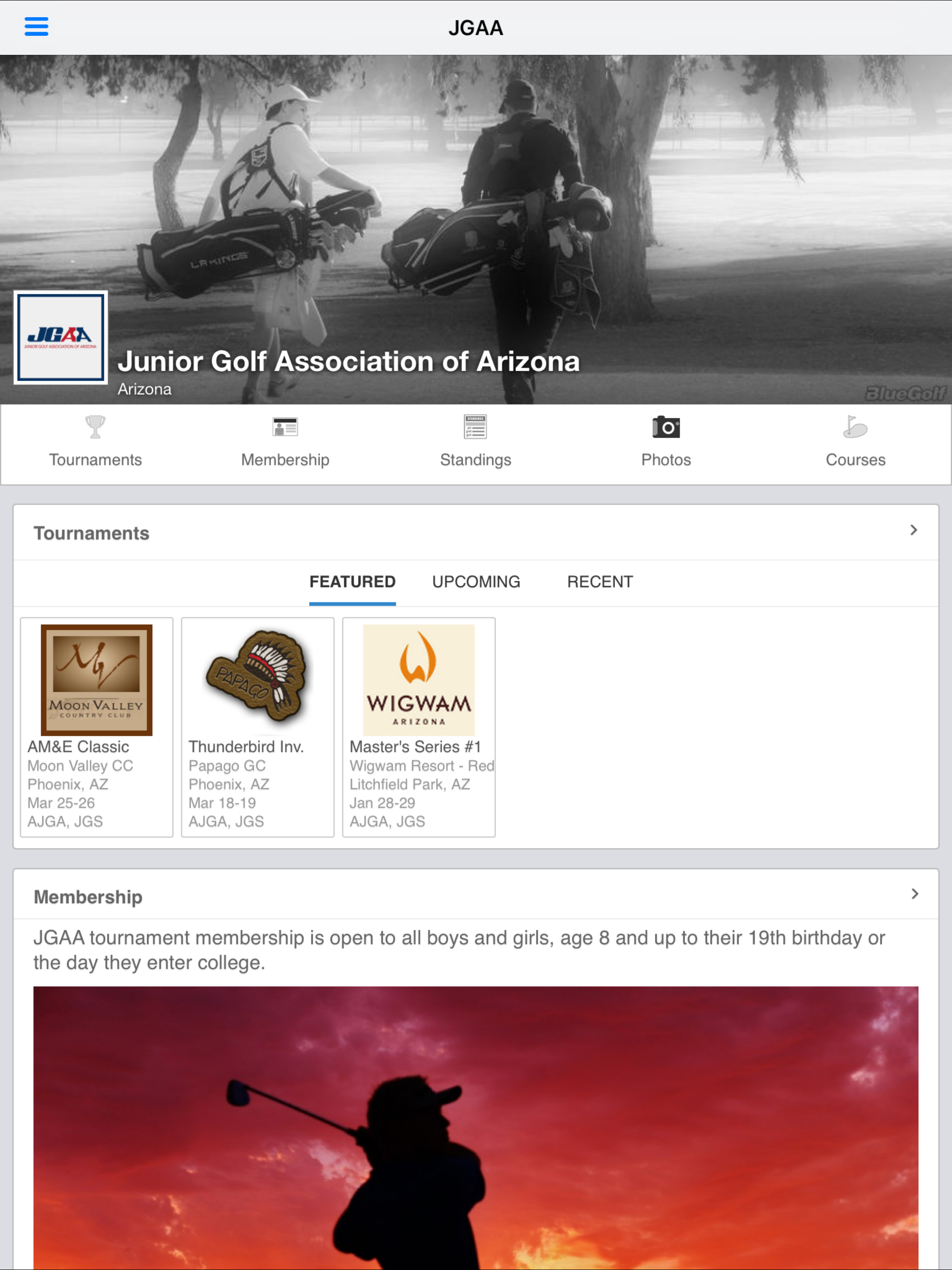 JGAA - Junior Golf of AZ screenshot 4