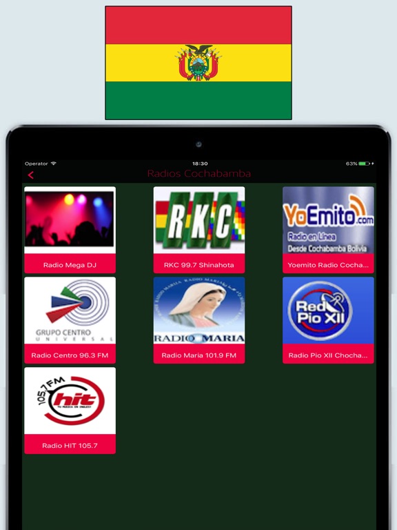 Radios de Bolivia / Emisoras Top en Vivo FM y AM | Apps | 148Apps