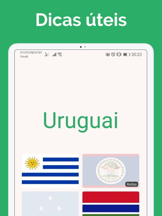 Bandeiras dos países do mundo na App Store