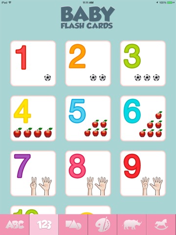 Baby Flash Cards Game Learn Alphabet Numbers Wordsのおすすめ画像2