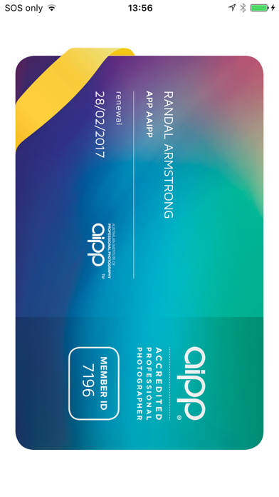 AIPP Virtual Membership Card screenshot