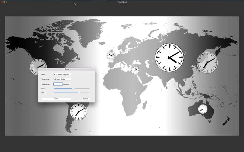 Screenshot #2 pour WorldClock-M