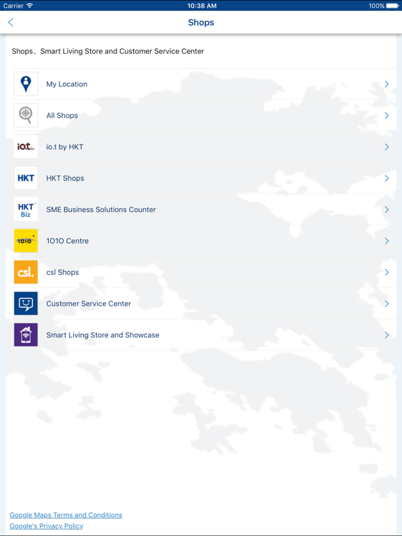 My HKT (Business) iPad screenshot