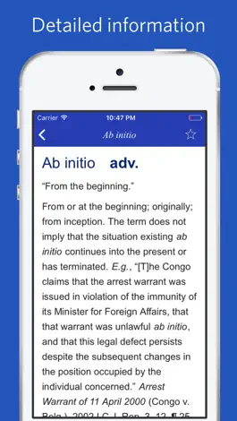 Game screenshot Dictionary of Latin Legal Terms apk