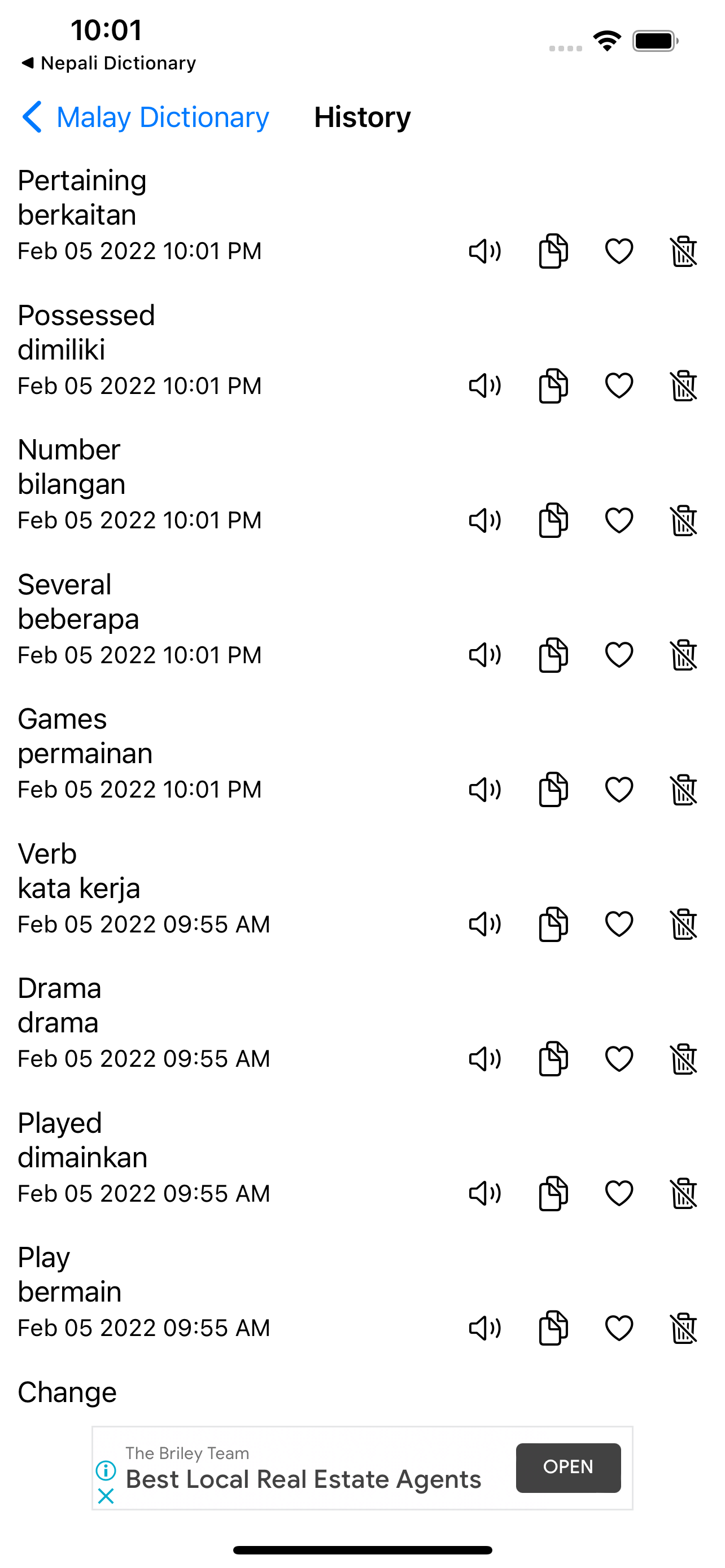 Smart Malay Dictionary screenshot 1