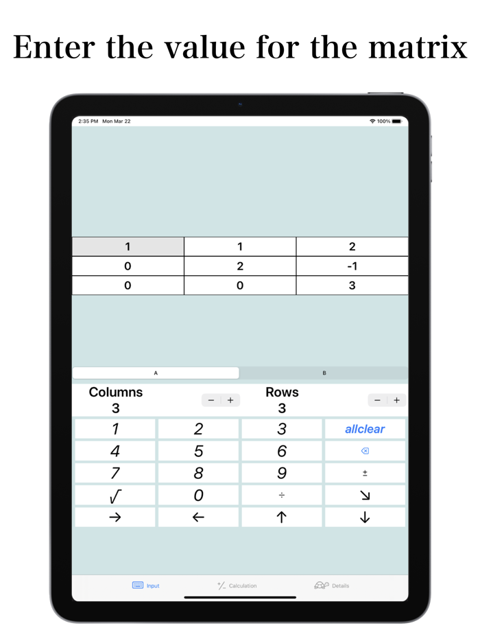 Calculator for Matrix